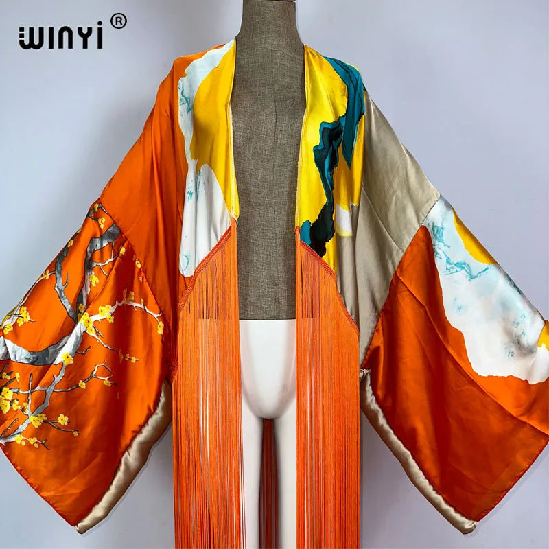Glo - boho tassels dress Kimono
