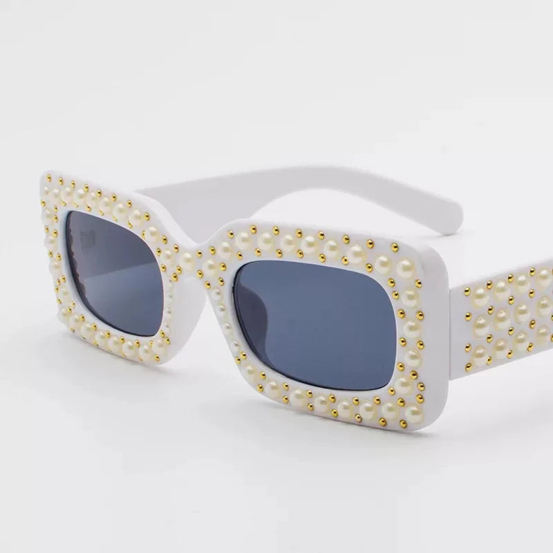 Black pearl - Pearls stones Black Lady's High Quality Sunglasses