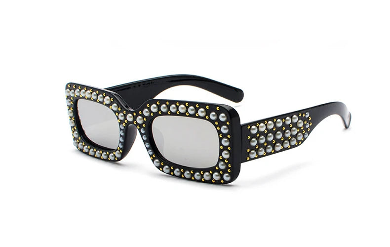 Black pearl - Pearls stones Black Lady's High Quality Sunglasses