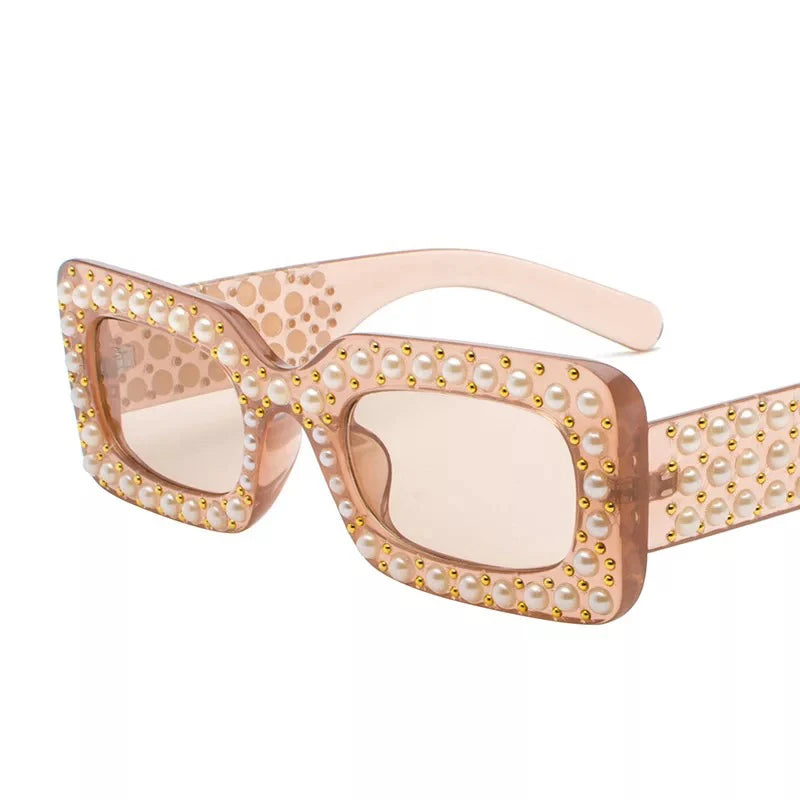 Black pearl - Pearls stones Black Lady's High Quality Sunglasses