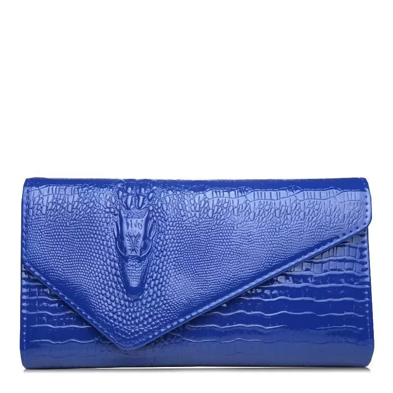 Classic Clutch - Elegant Crocodile Clutch Bags Leather Clutch Handbag
