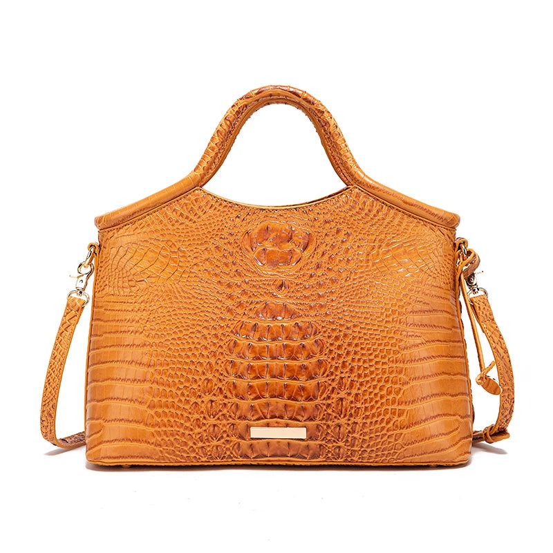 Everglades - Crocodile pattern colorful solid color high-end women's handbag