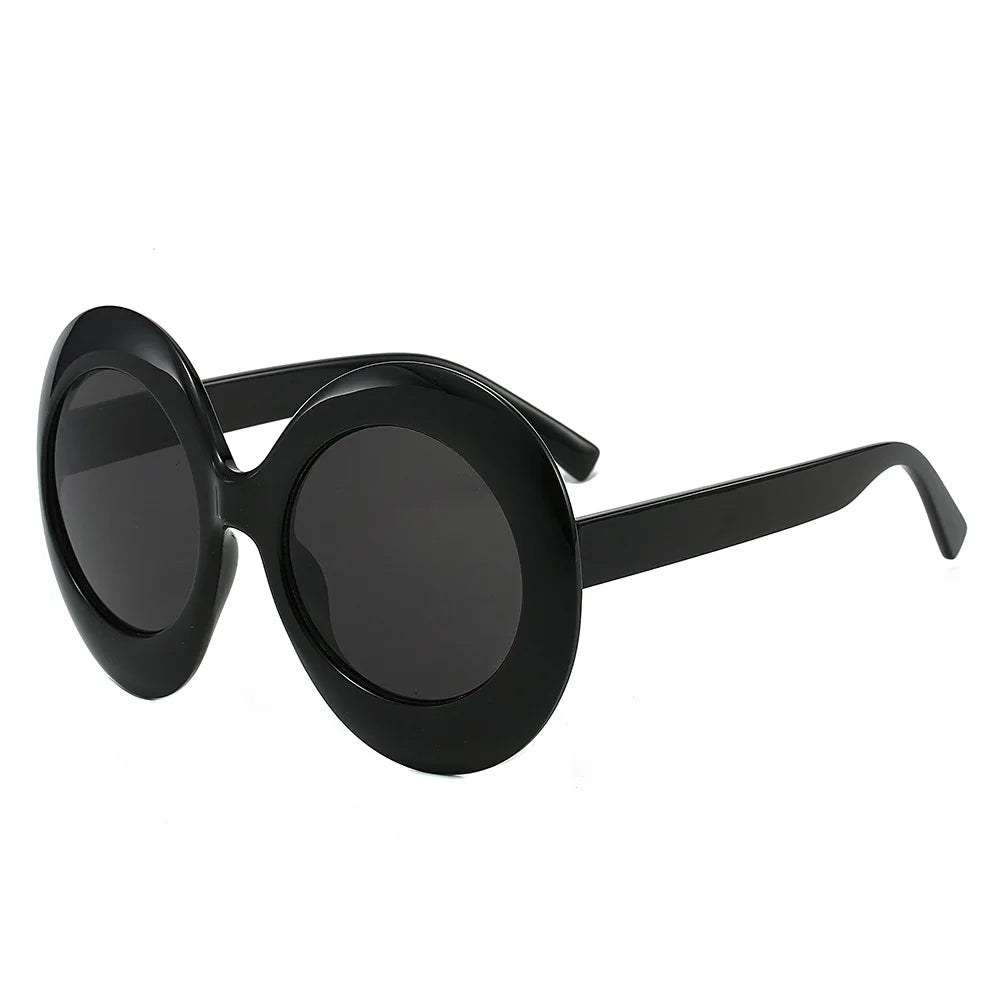 Jackie O - Oversized Oval Luxury Brand Sunglasses