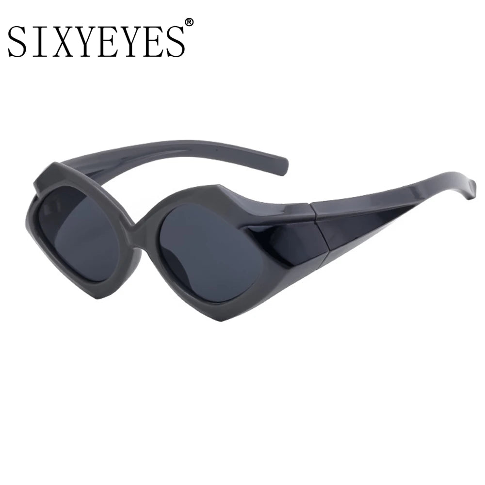 Daringly Darling - Oversized Bold and Daring Luxury Geometric Sunglasses