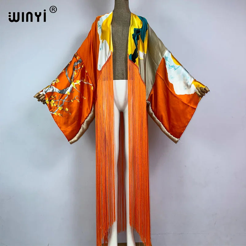 Glo - boho tassels dress Kimono