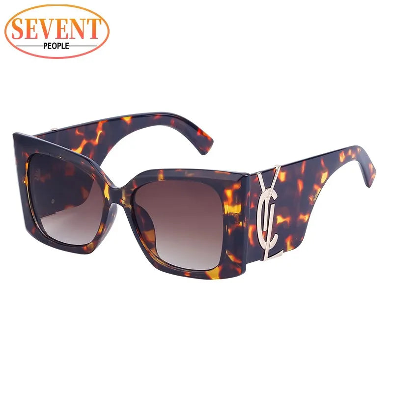 Sherry Shadow - Cat Eye Luxury Brand Designer  Big Frame Sunglass