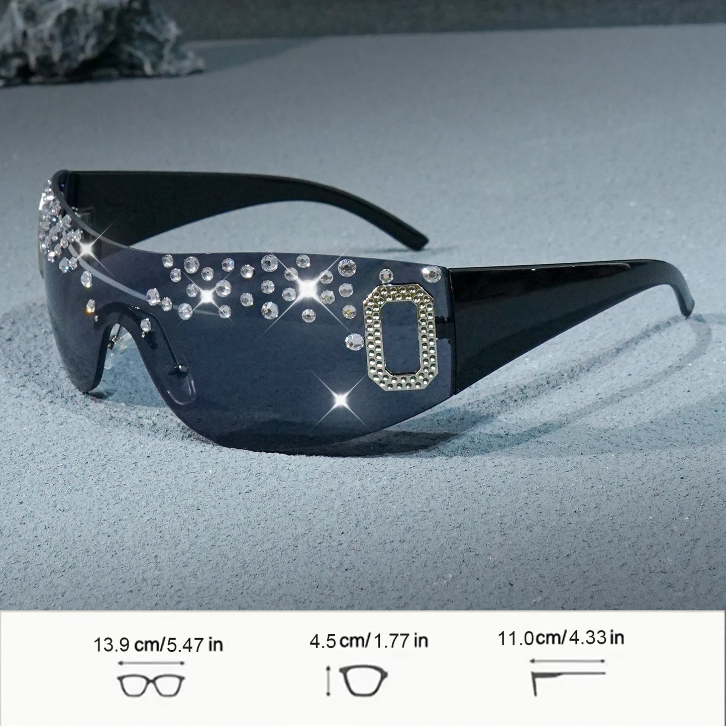 Diva Diana - Rhinestone Designer Fashion Sunglasses