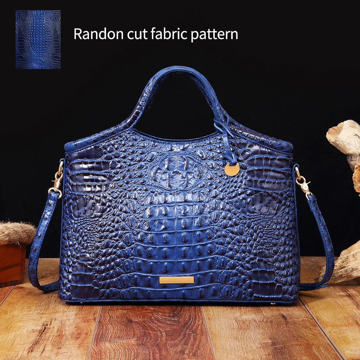 Everglades - Crocodile pattern colorful solid color high-end women's handbag