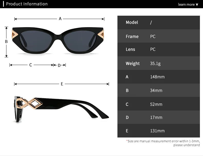 Luxury Lucy - Designer Fashion UV Protection Sunglasses