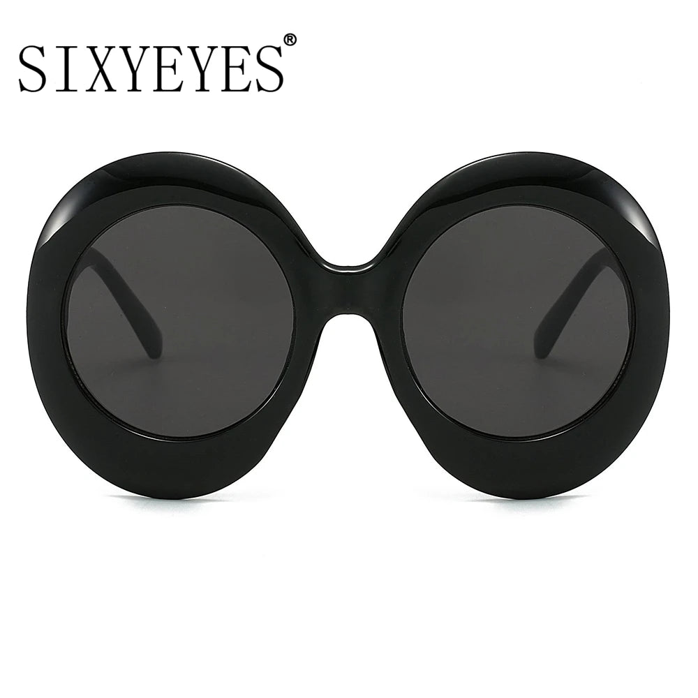 Jackie O - Oversized Oval Luxury Brand Sunglasses