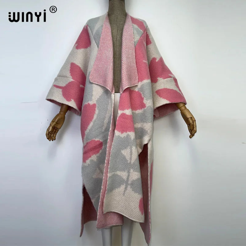 Diva Cloathing -  Winter Knitted cardigan coat Loose kaftan coat