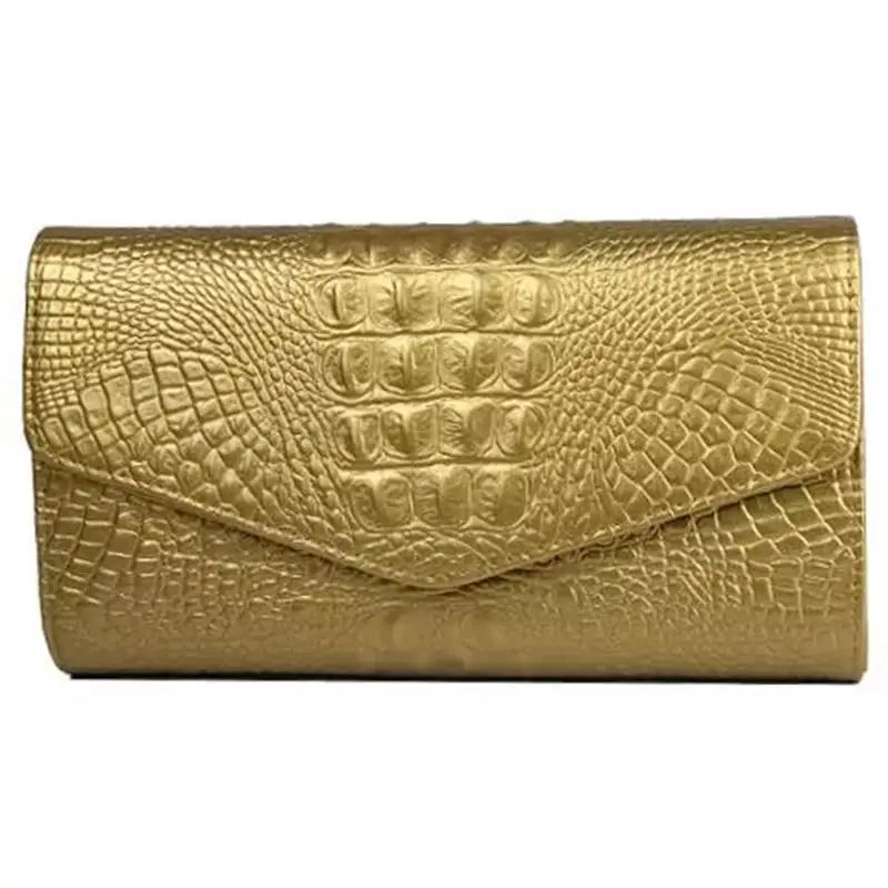 Classic Clutch - Elegant Crocodile Clutch Bags Leather Clutch Handbag