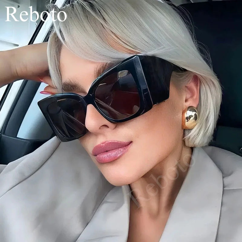 Incognito - Oversized Luxury Big Frame Black Sunglasses