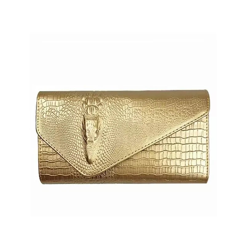Classic Clutch - Elegant Crocodile Clutch Bags Leather Clutch Handbag