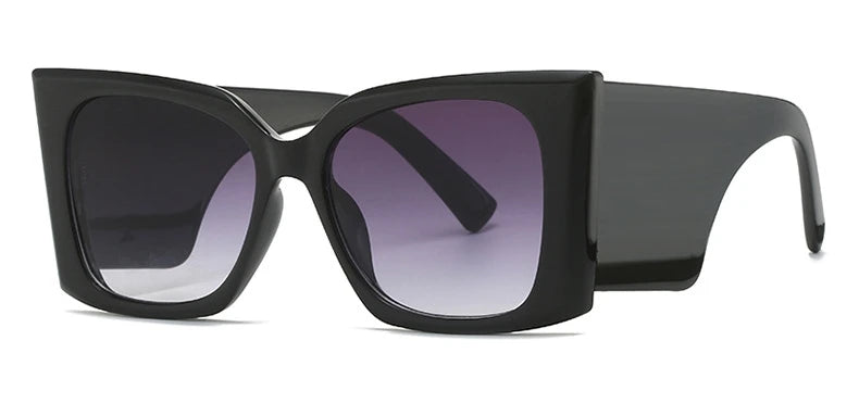 Incognito - Oversized Luxury Big Frame Black Sunglasses