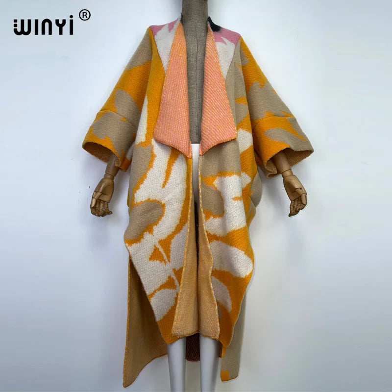 Diva Cloathing -  Winter Knitted cardigan coat Loose kaftan coat