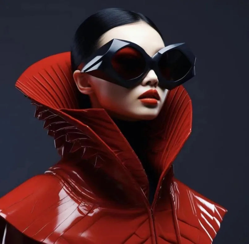 Daringly Darling - Oversized Bold and Daring Luxury Geometric Sunglasses