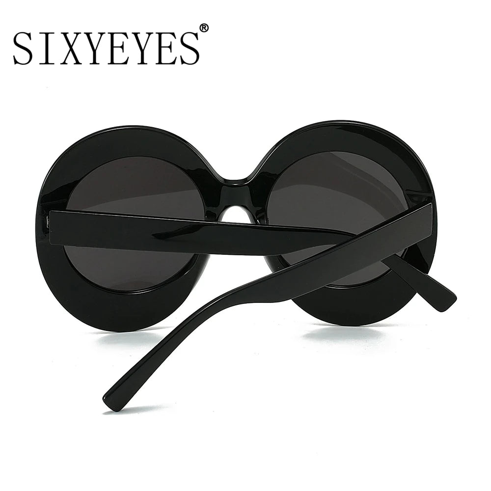 Jackie O - Oversized Oval Luxury Brand Sunglasses