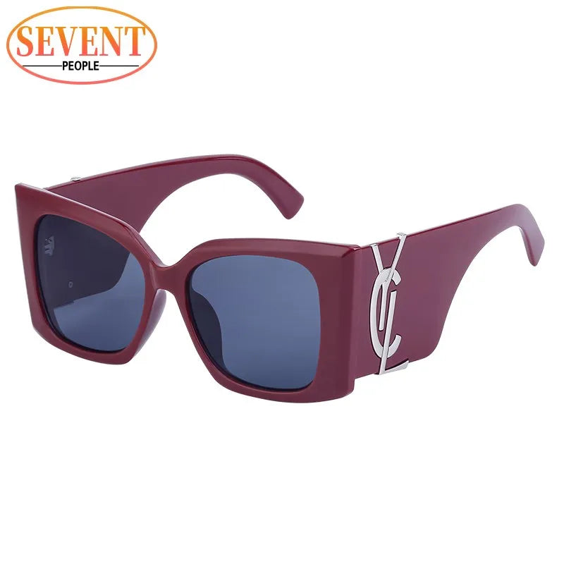 Sherry Shadow - Cat Eye Luxury Brand Designer  Big Frame Sunglass