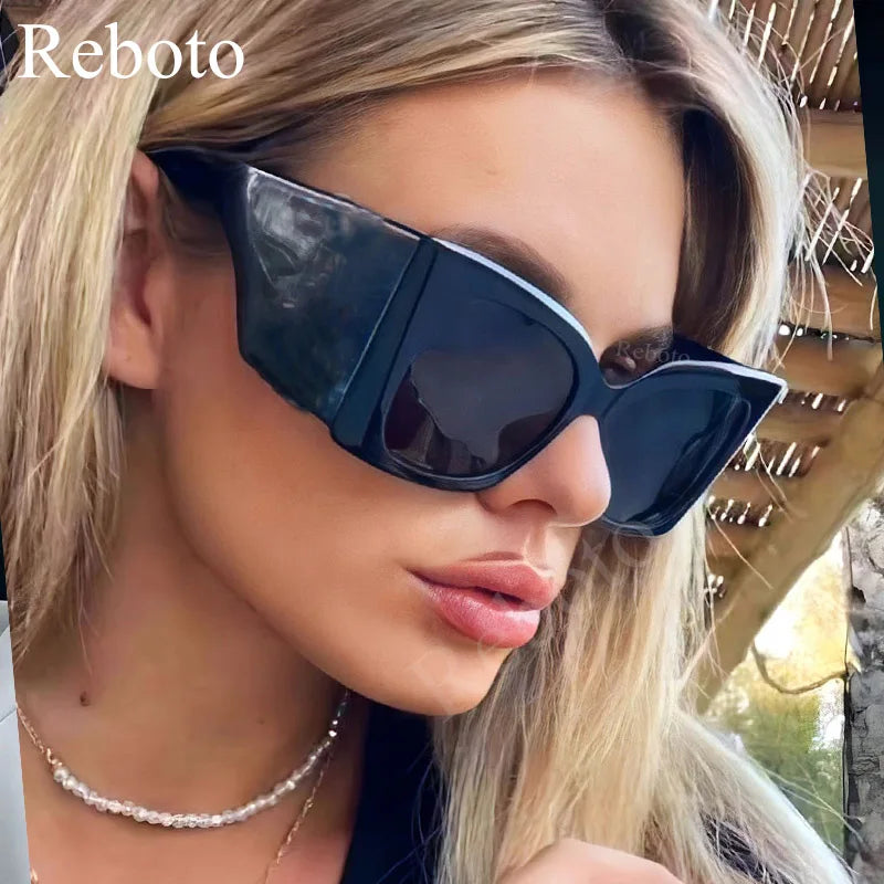 Incognito - Oversized Luxury Big Frame Black Sunglasses