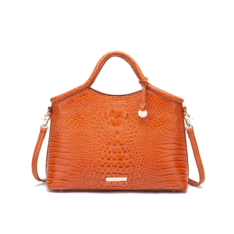 Everglades - Crocodile pattern colorful solid color high-end women's handbag