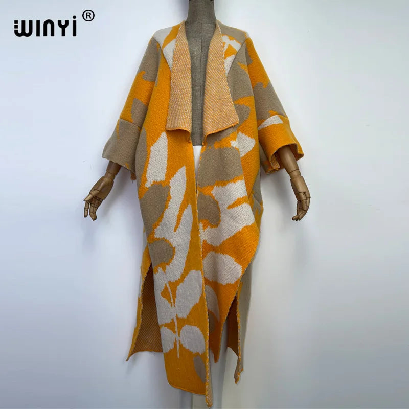 Diva Cloathing -  Winter Knitted cardigan coat Loose kaftan coat