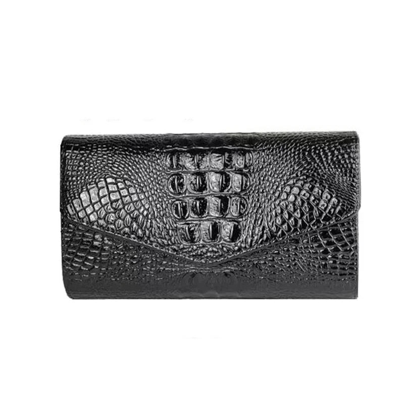 Classic Clutch - Elegant Crocodile Clutch Bags Leather Clutch Handbag