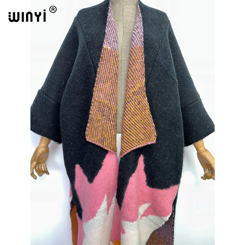 Diva Cloathing -  Winter Knitted cardigan coat Loose kaftan coat