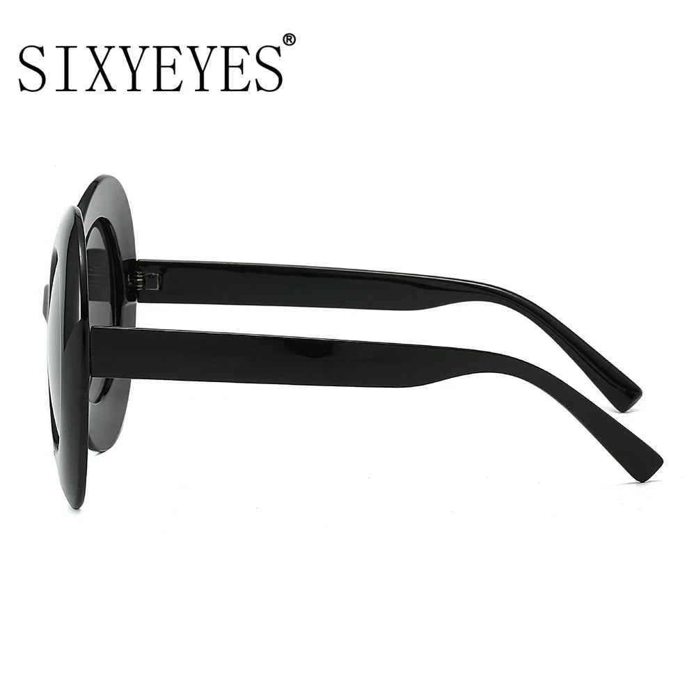 Jackie O - Oversized Oval Luxury Brand Sunglasses