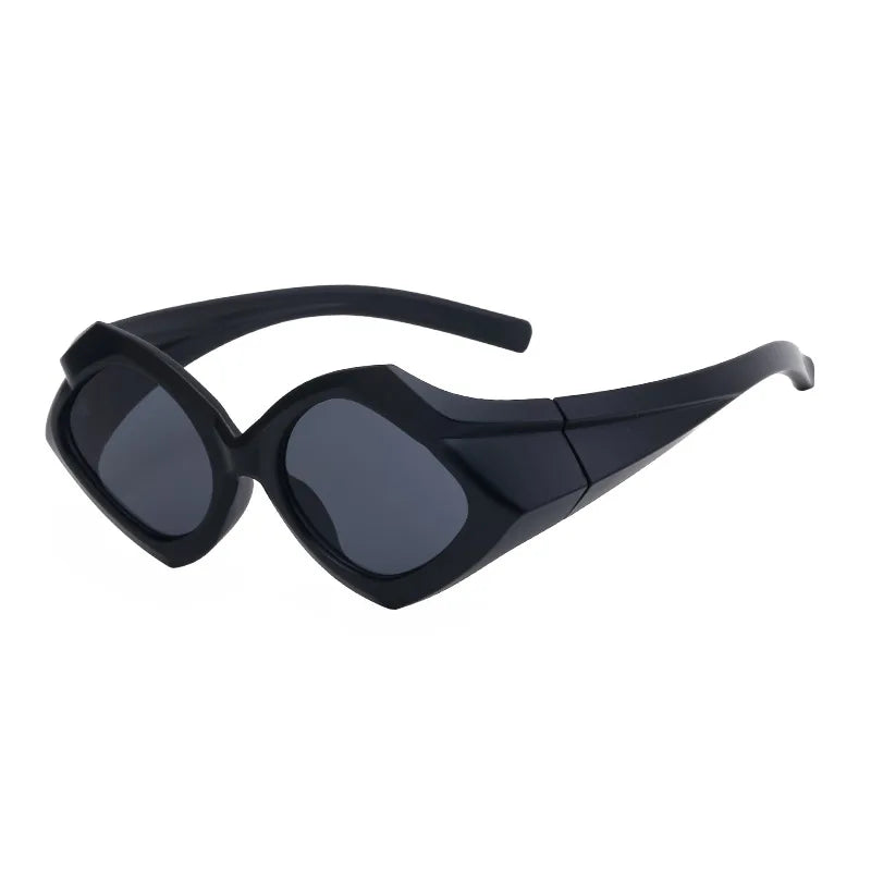 Daringly Darling - Oversized Bold and Daring Luxury Geometric Sunglasses