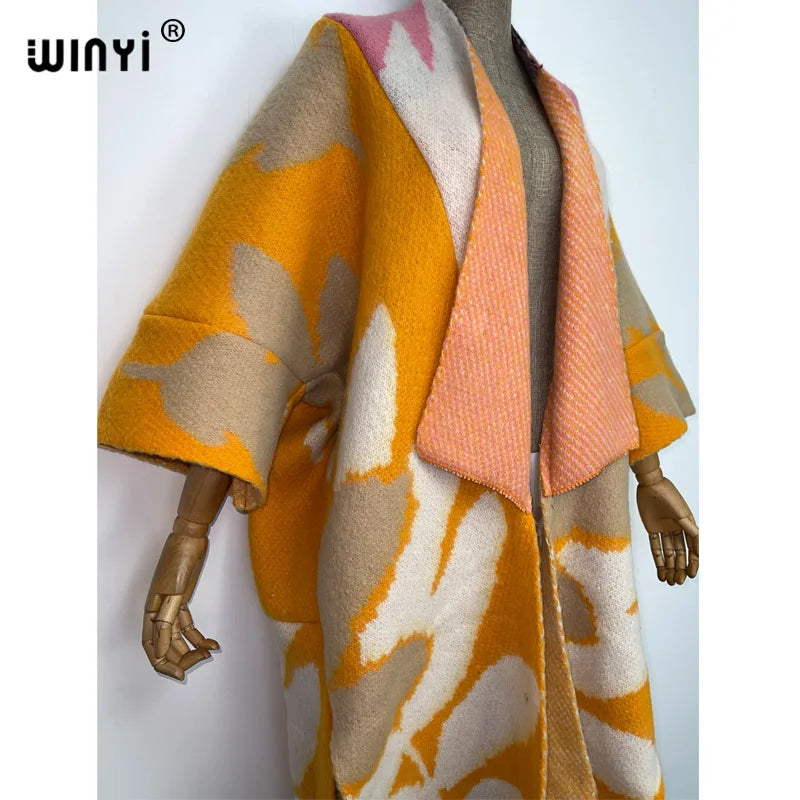Diva Cloathing -  Winter Knitted cardigan coat Loose kaftan coat